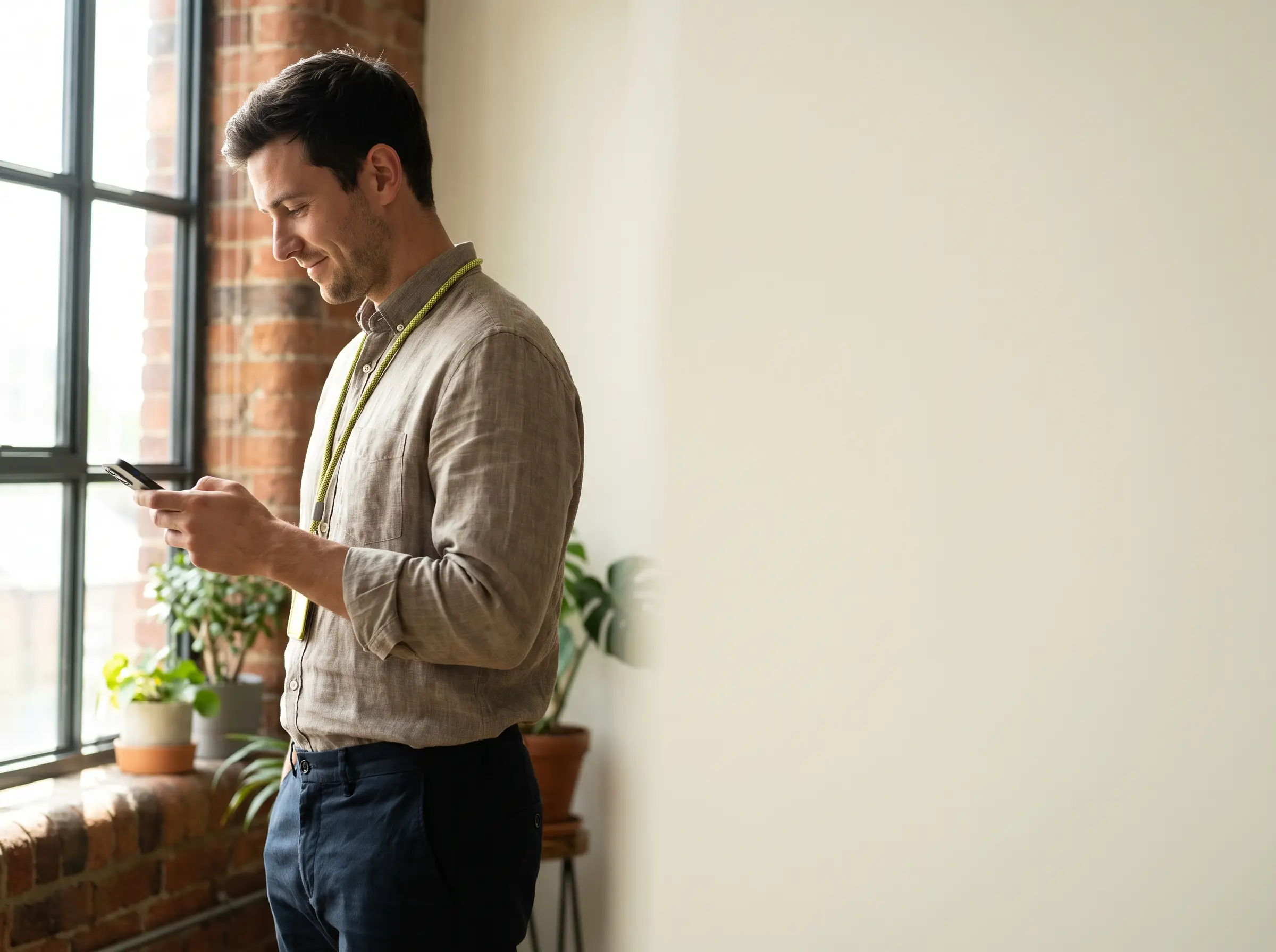 A founder reading the week's signals on his phone